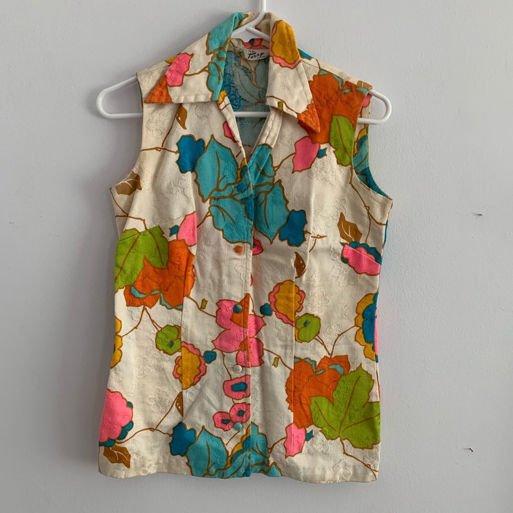 Bright color vintage top